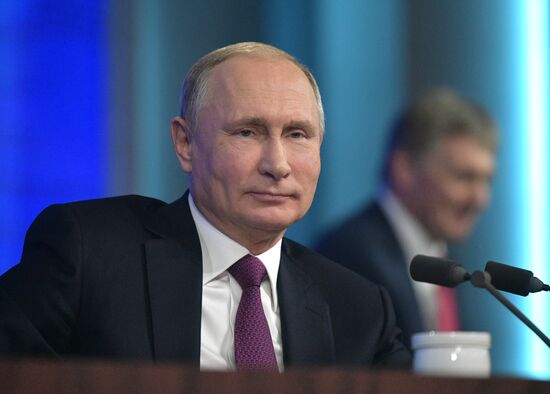 President Vladimir Putin’s annual news conference