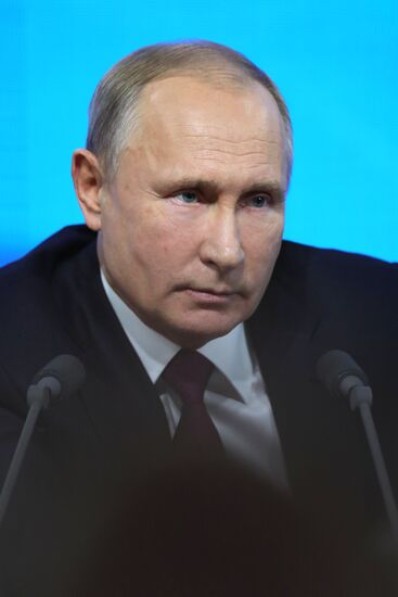 President Vladimir Putin’s annual news conference