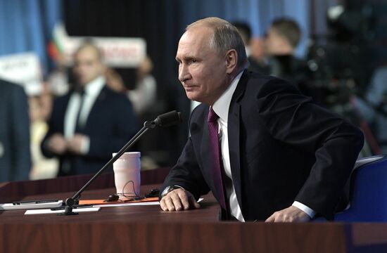 President Vladimir Putin’s annual news conference