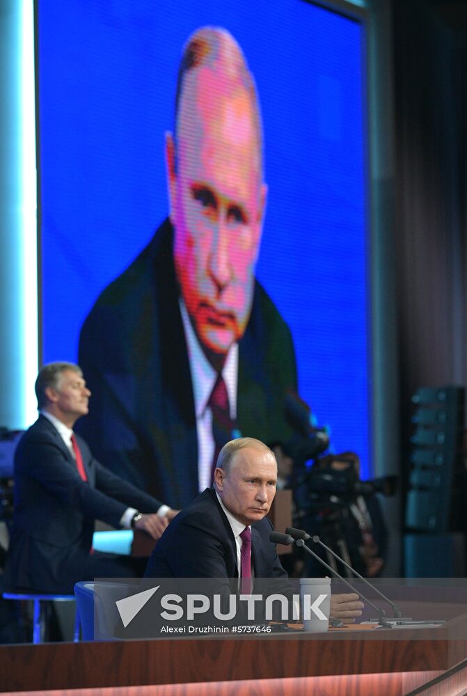 President Vladimir Putin’s annual news conference