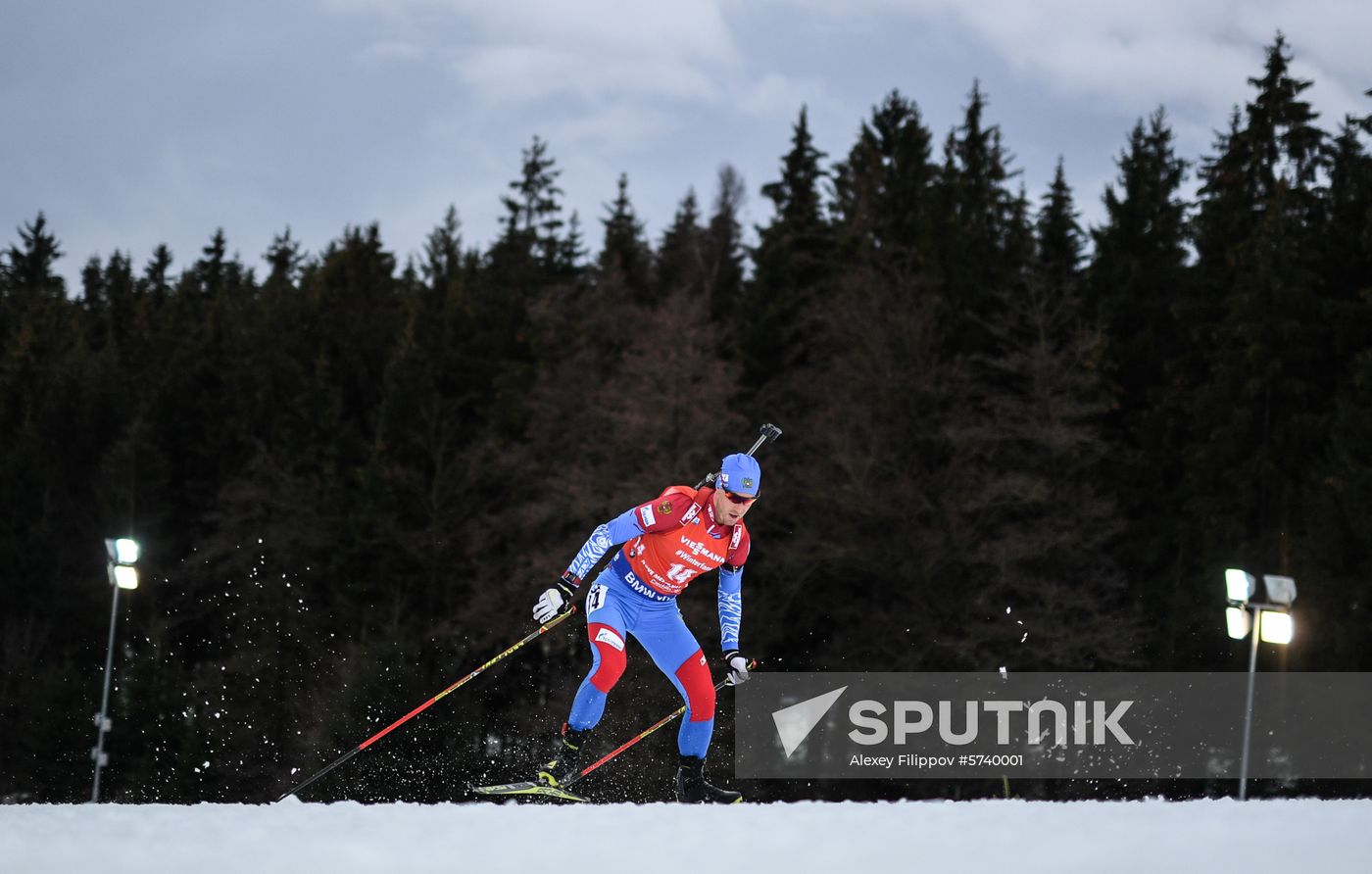 Czech Republic Biathlon World Cup Pursuit Men