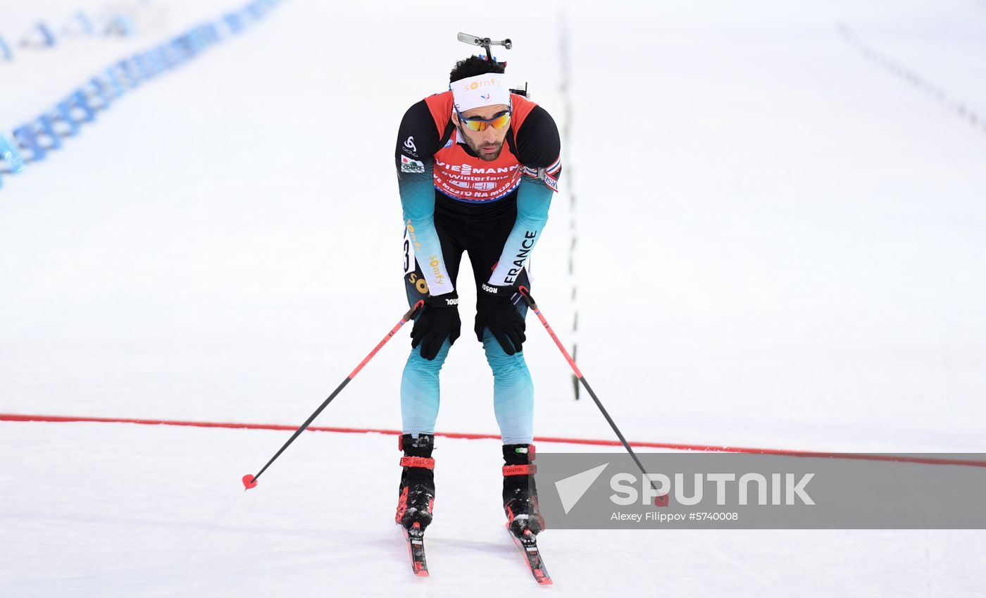 Czech Republic Biathlon World Cup Pursuit Men