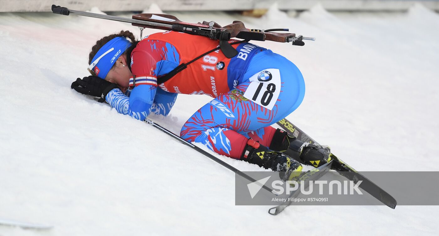 Czech Republic Biathlon World Cup Mass Start Women