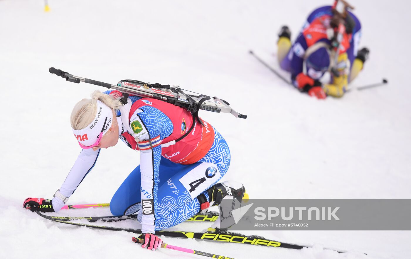 Czech Republic Biathlon World Cup Mass Start Women