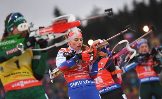 Czech Republic Biathlon World Cup Mass Start Women