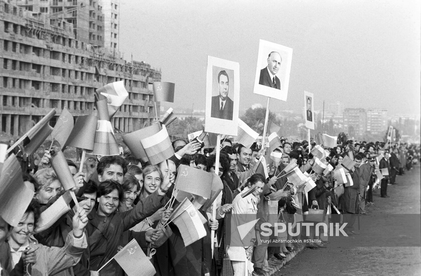 Soviet delegation on visit to People's Republic of Bulgaria