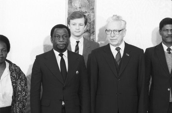 Parliamentary delegation of Mozambique on visit to USSR