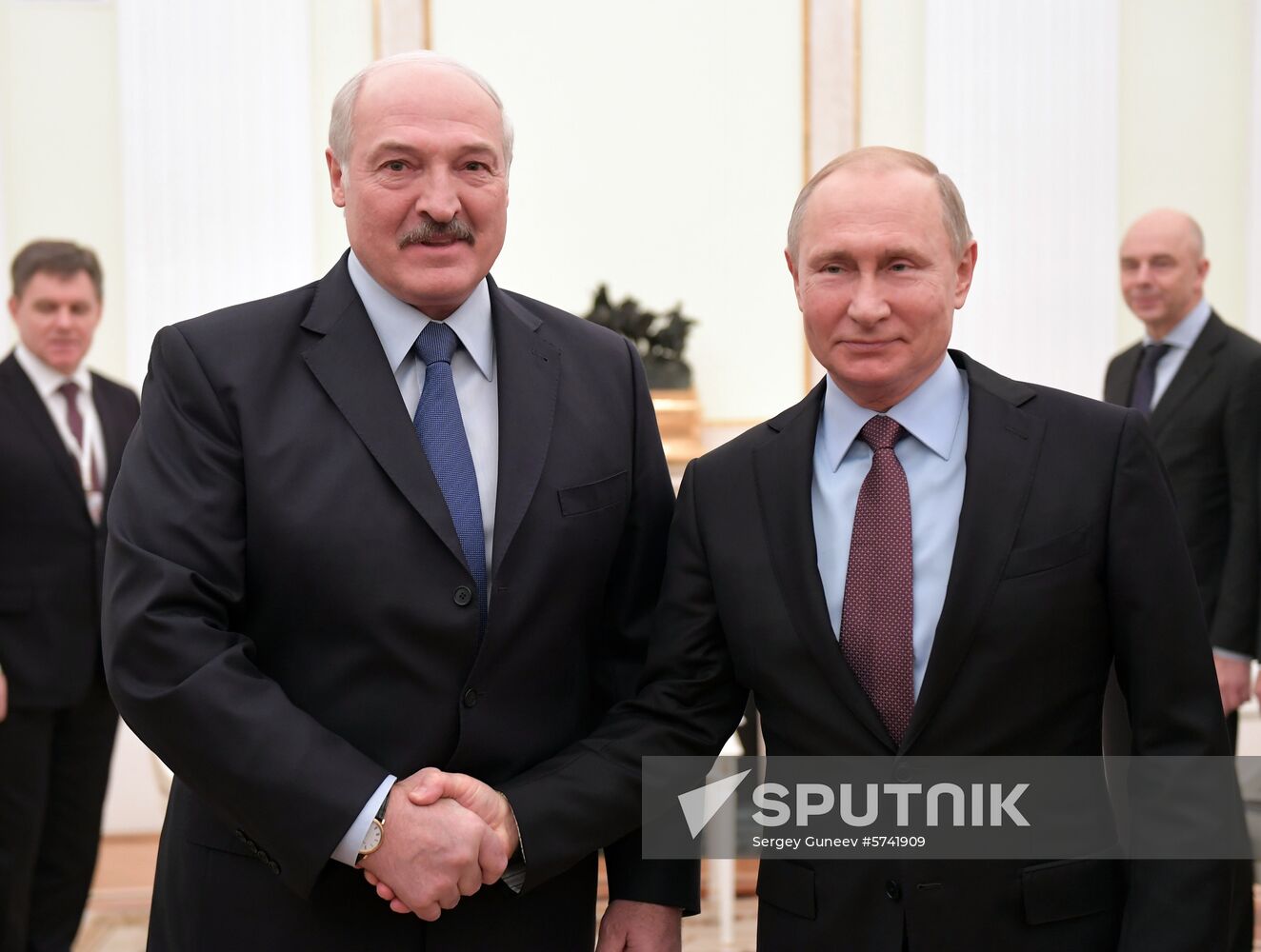 President Vladimir Putin meets with President of Belarus Alexander Lukashenko
