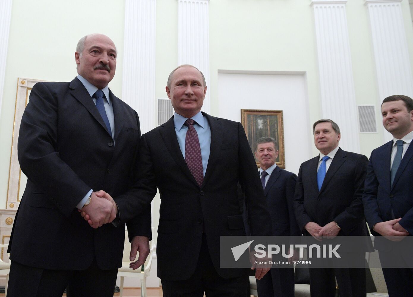 President Vladimir Putin meets with President of Belarus Alexander Lukashenko