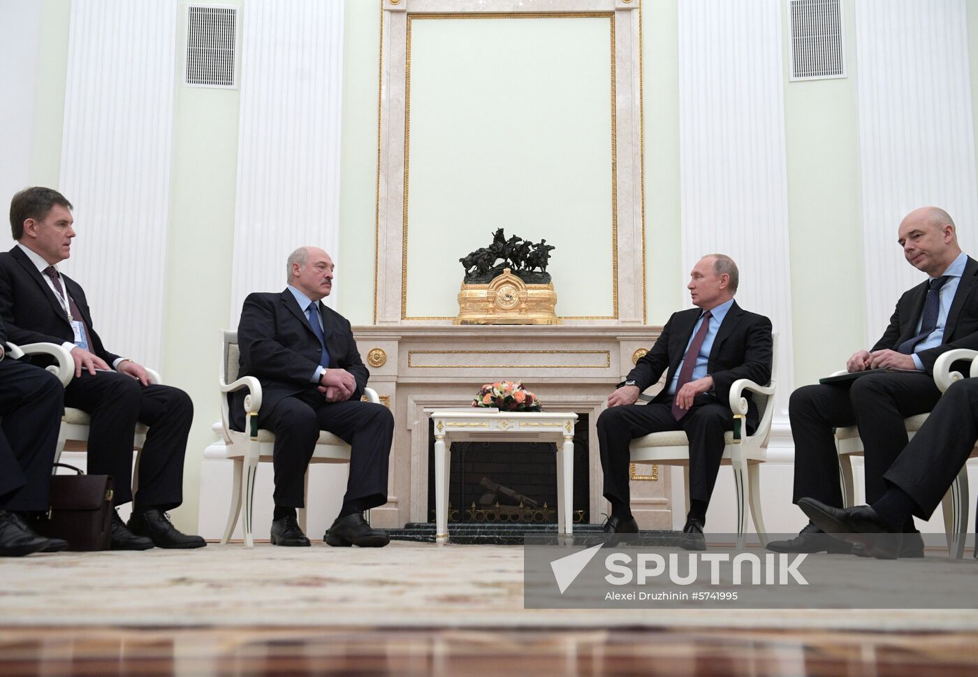 President Vladimir Putin meets with President of Belarus Alexander Lukashenko