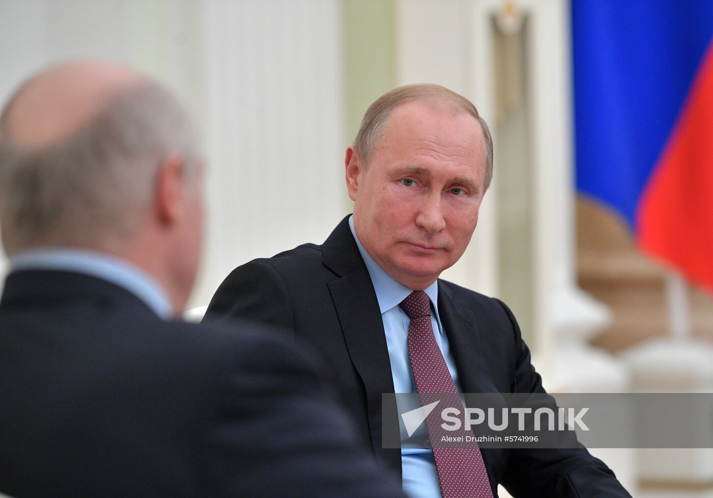 President Vladimir Putin meets with President of Belarus Alexander Lukashenko