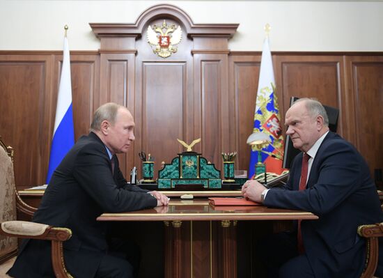 President Putin meets with leaders of State Duma party factions