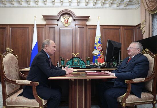 President Putin meets with leaders of State Duma party factions