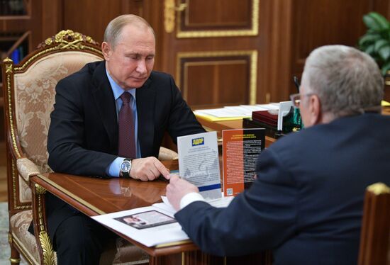 President Putin meets with leaders of State Duma party factions