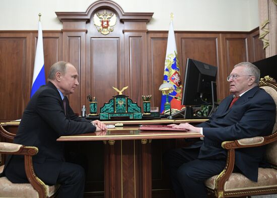President Putin meets with leaders of State Duma party factions