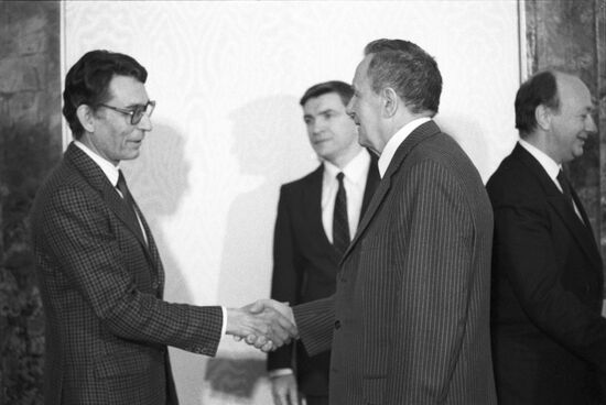 Andrei Gromyko and European Parliament deputy R. Pike