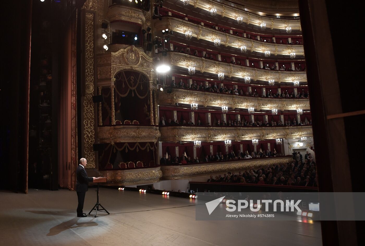 President Putin attends New Year gala event at Bolshoi Theater