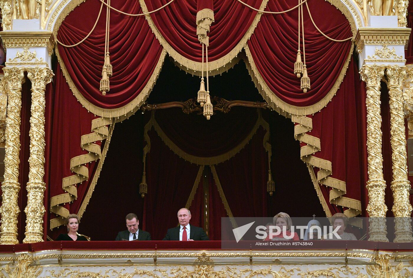 President Putin attends New Year gala event at Bolshoi Theater