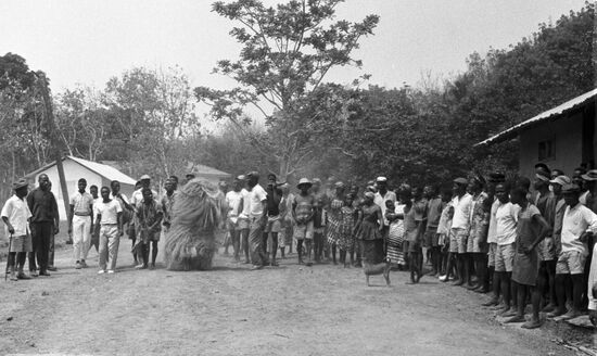 Soviet cosmonaut Yuri Gagarin in Liberia