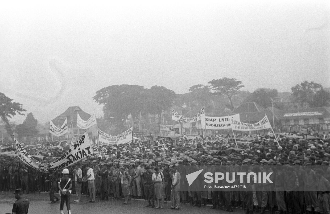 Soviet cosmonaut Gherman Titov in Indonesia