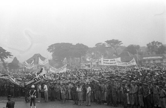 Soviet cosmonaut Gherman Titov in Indonesia