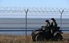 Russia Crimea Ukraine Border Fence