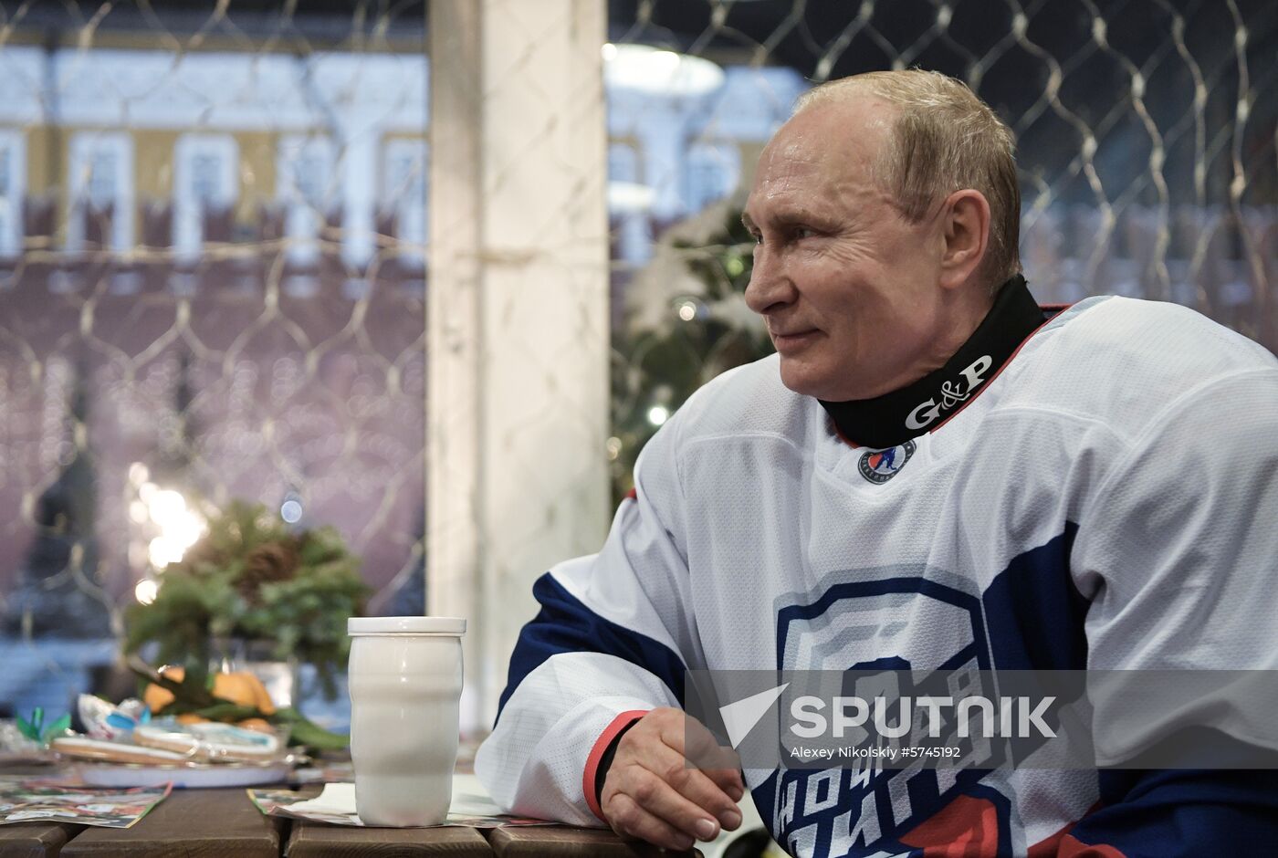 President Putin plays ice hockey match in Night Hockey League