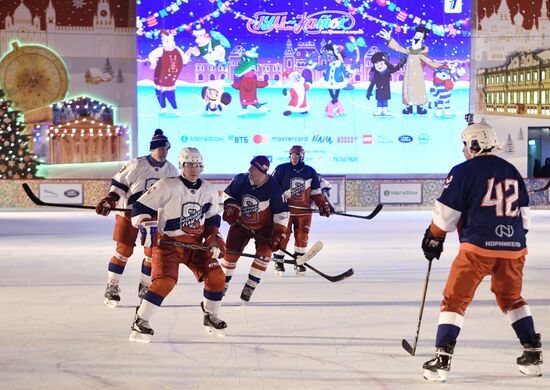 President Putin plays ice hockey match in Night Hockey League