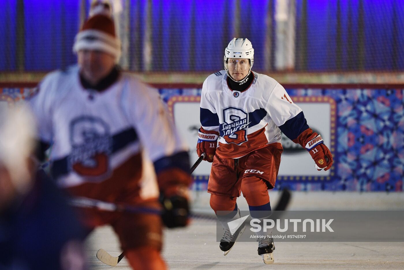 President Putin plays ice hockey match in Night Hockey League