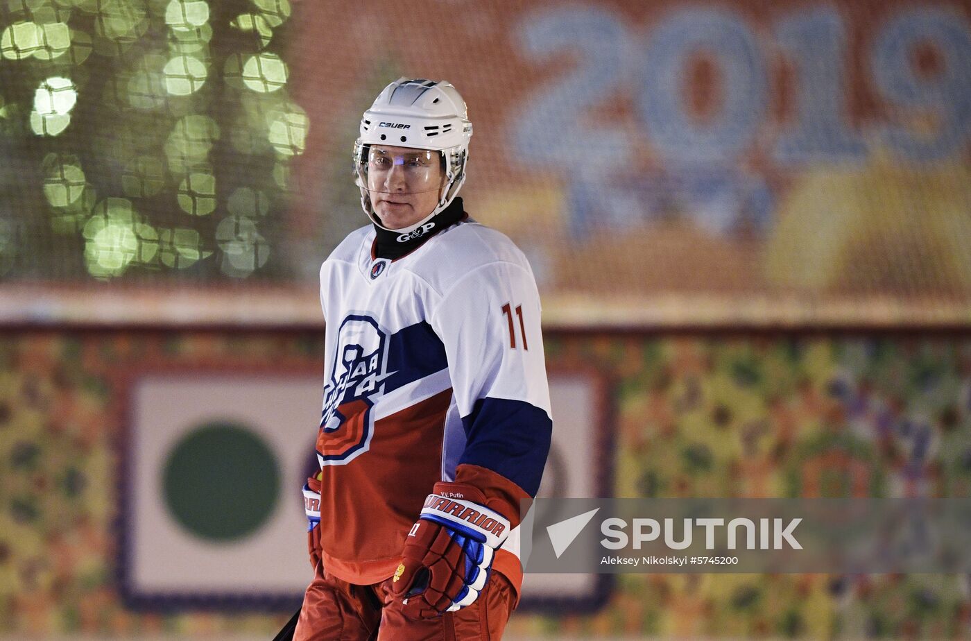 President Putin plays ice hockey match in Night Hockey League