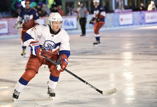 President Putin plays ice hockey match in Night Hockey League