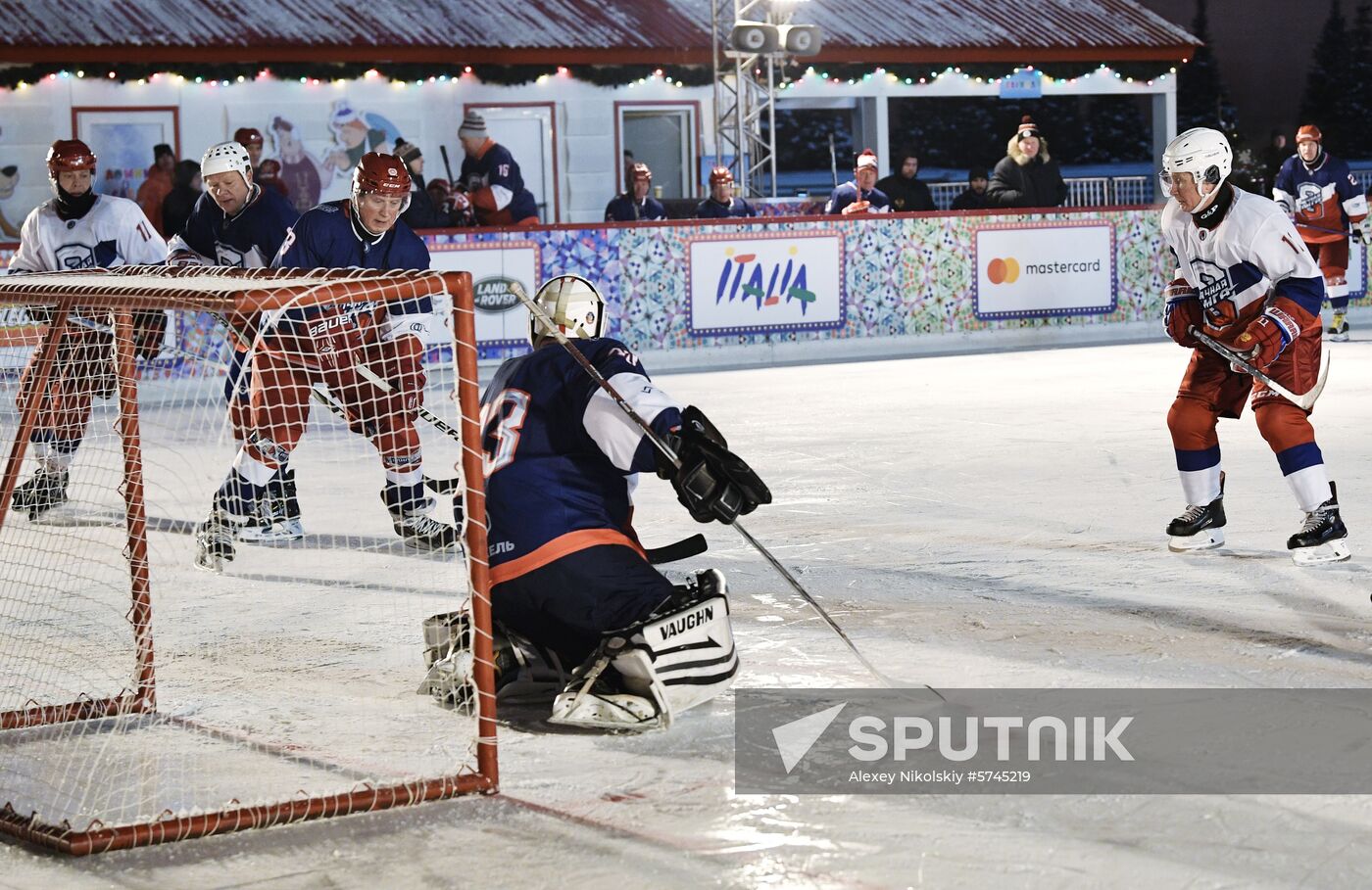 President Putin plays ice hockey match in Night Hockey League