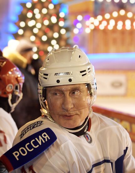 Russia Putin Ice Hockey