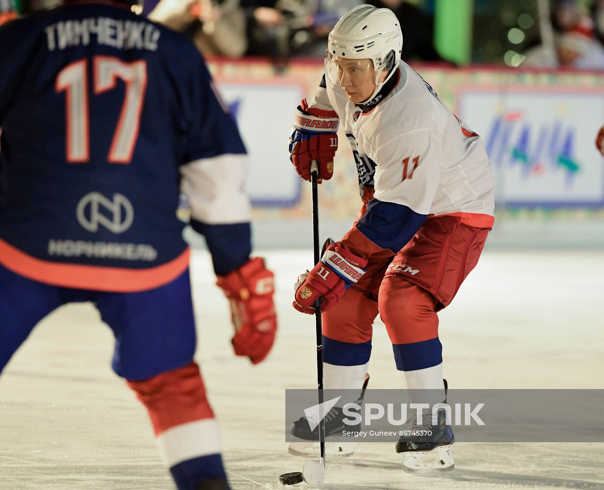 Russia Putin Ice Hockey
