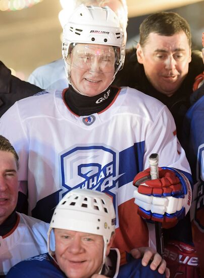 Russia Putin Ice Hockey