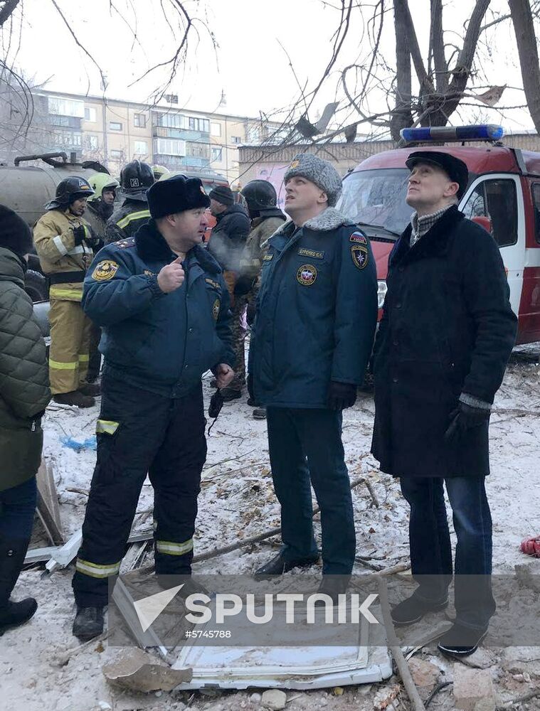 Russia Magnitogorsk Gas Explosion
