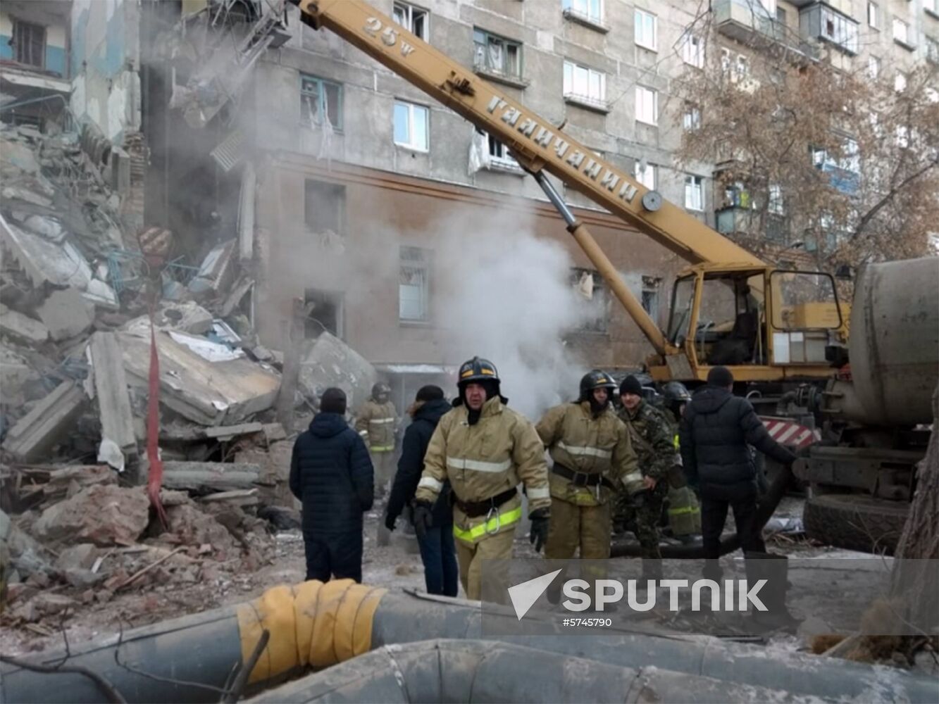 Russia Magnitogorsk Gas Explosion