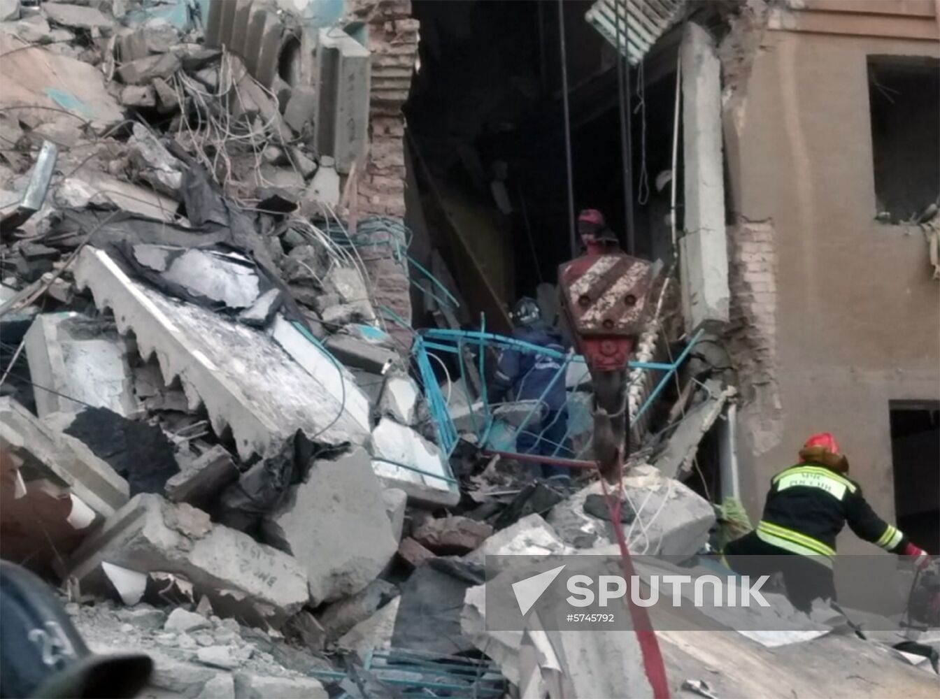 Russia Magnitogorsk Gas Explosion