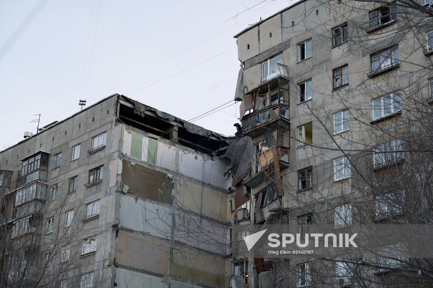 Russia Magnitogorsk Gas Explosion