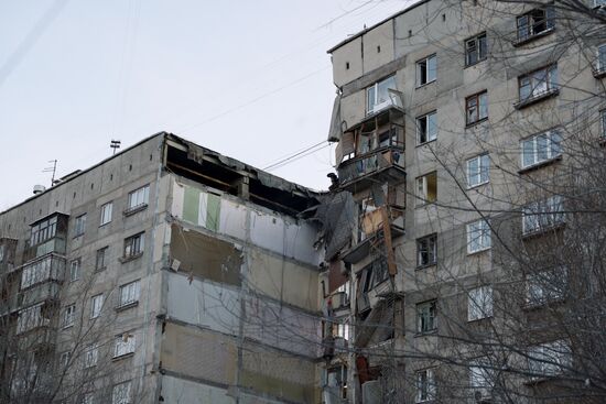 Russia Magnitogorsk Gas Explosion