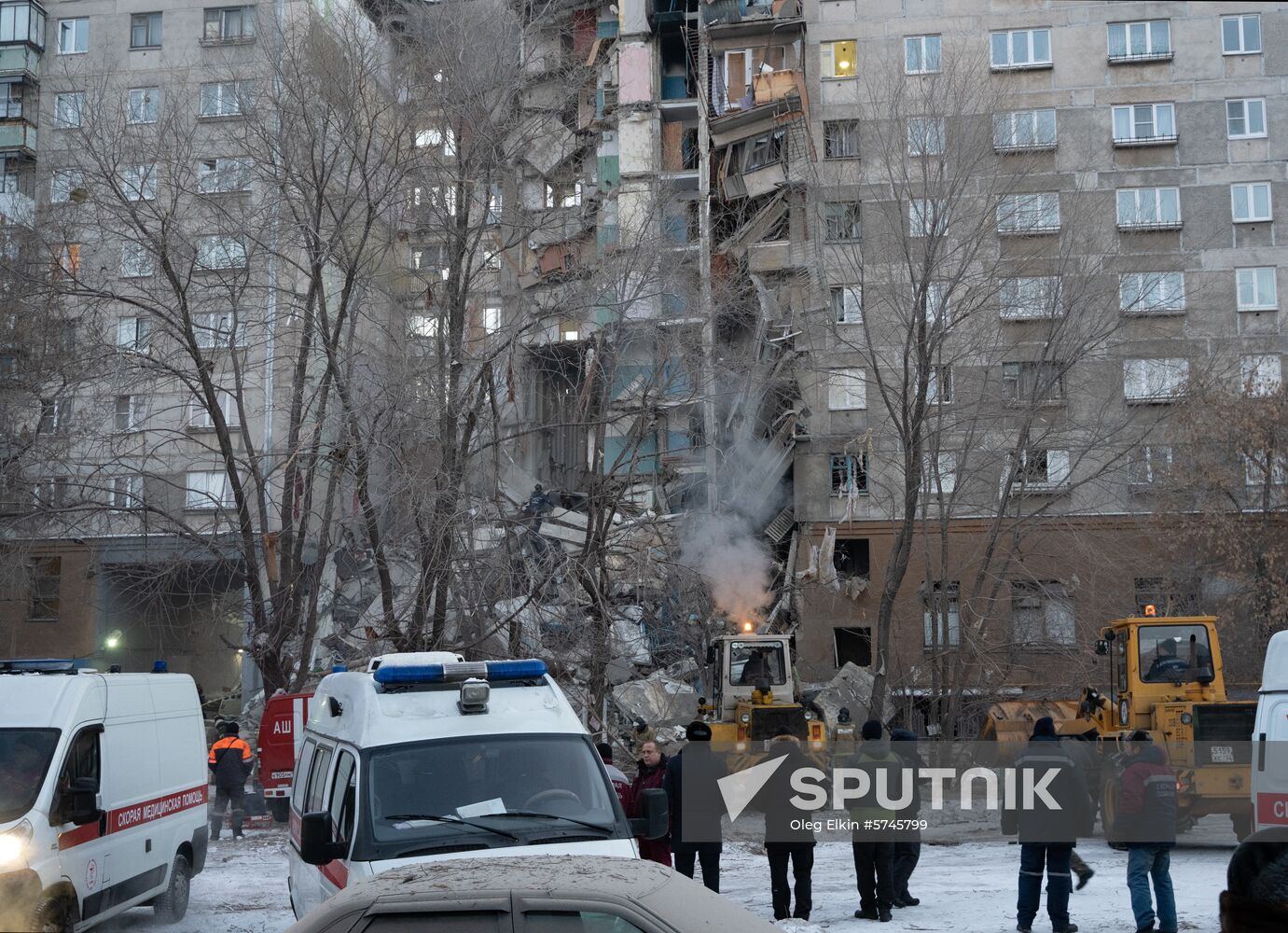 Russia Magnitogorsk Gas Explosion