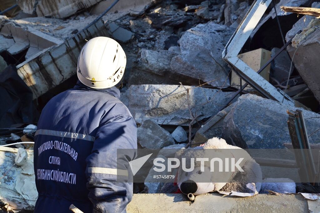 Russia Magnitogorsk Gas Explosion