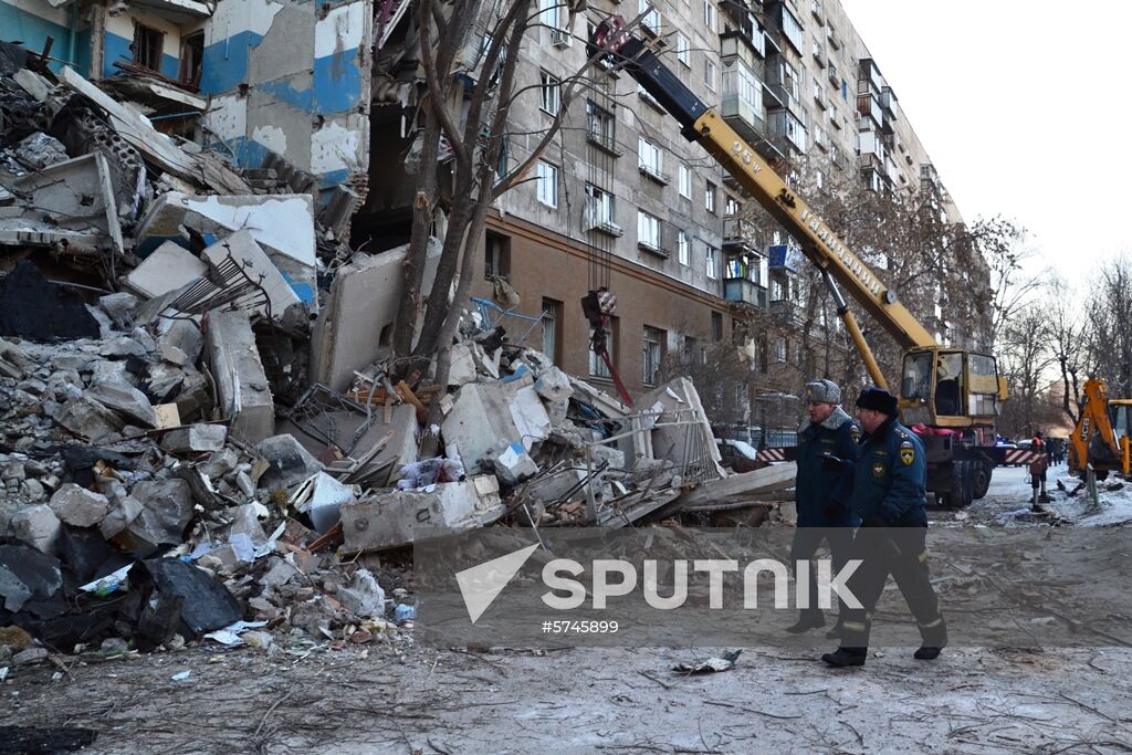 Russia Magnitogorsk Gas Explosion