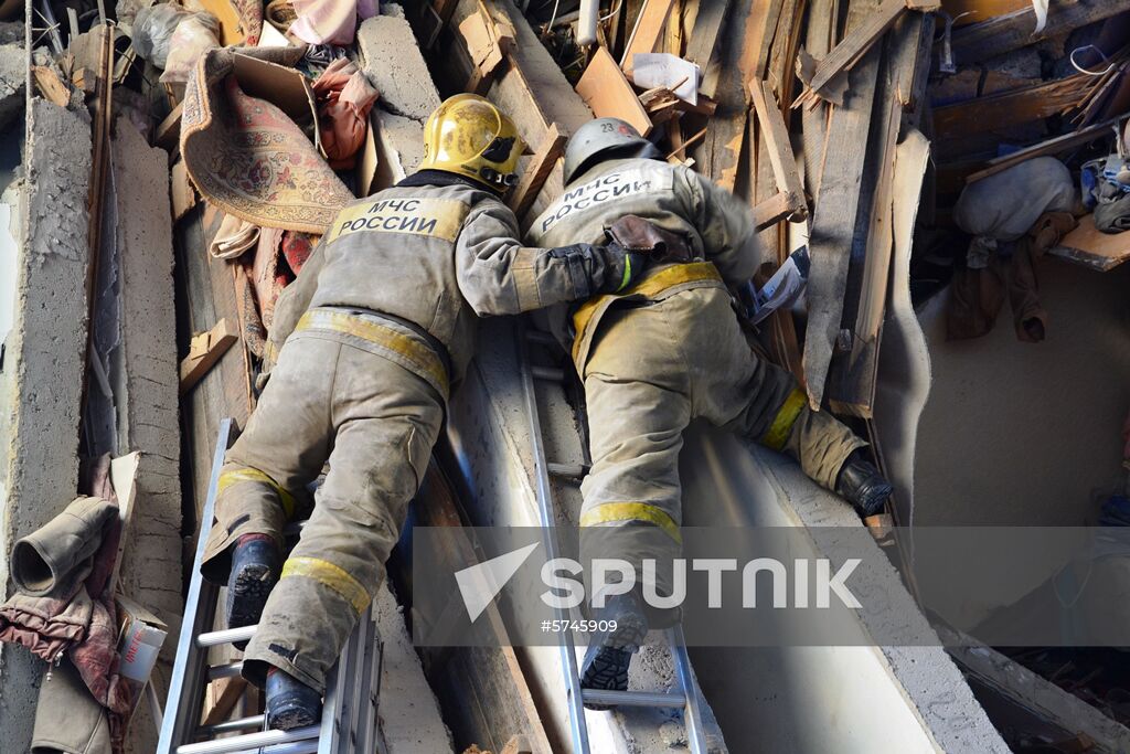 Russia Magnitogorsk Gas Explosion