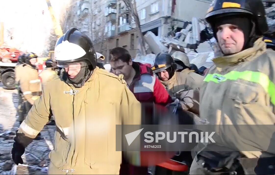 Russia Magnitogorsk Gas Explosion