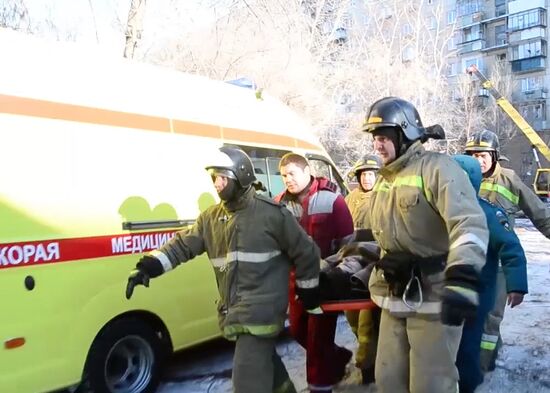 Russia Magnitogorsk Gas Explosion