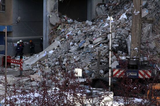 Russia Magnitogorsk Gas Explosion