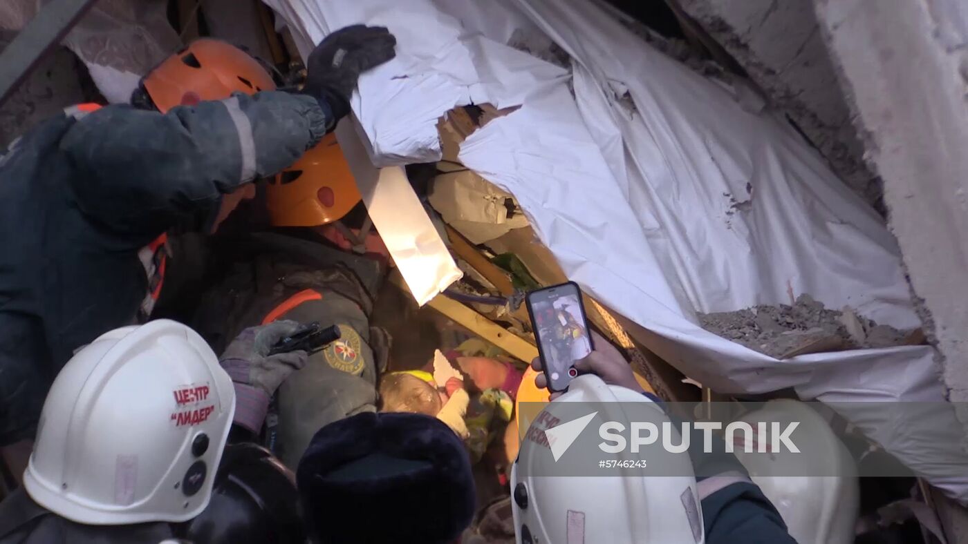 Russia Magnitogorsk Gas Explosion