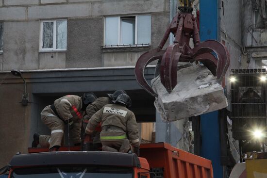 Russia Magnitogorsk Gas Explosion