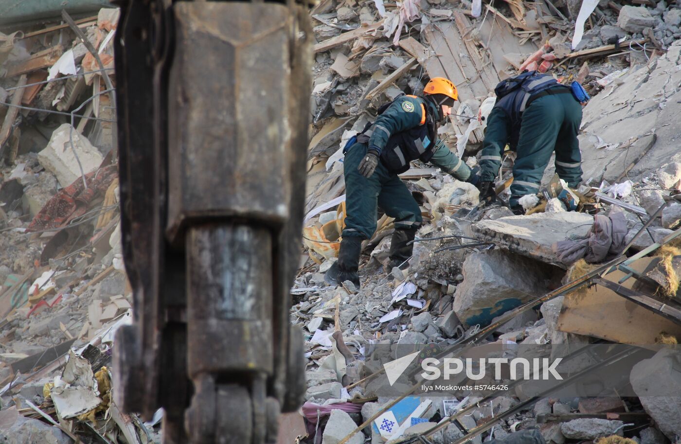 Russia Magnitogorsk Gas Explosion